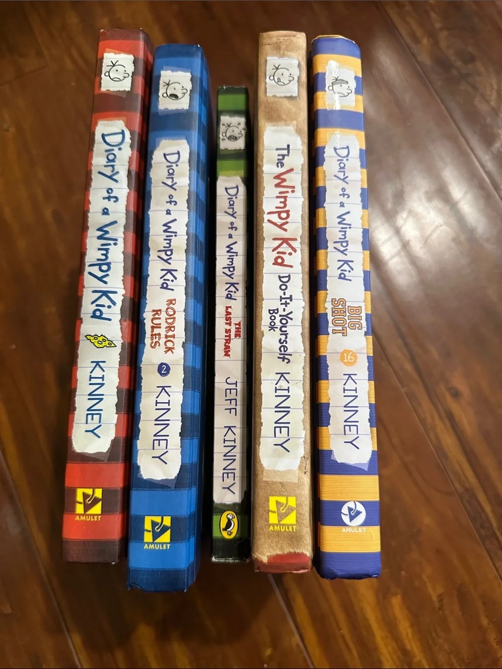 Diary of a Wimpy Kid 5 Book Hardcover Lot Big Shot Rodrick Last Straw